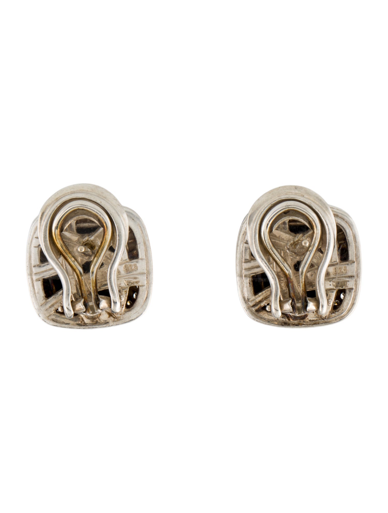 David Yurman Onyx & Diamond Albion Earclips
